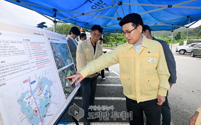 ▲ 김원기 의정부시장, 예비군훈련장 이전‧복합문화융합단지 현장 점검…지역 발전 해법 모색 © 안종룡 기자