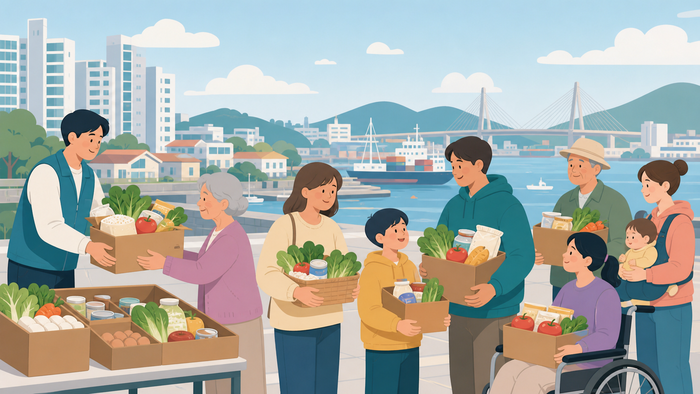 [코리안투데이] Sur le terrain d'un food market du programme 'Geunyang-deurim', dispositif d'aide alimentaire de la ville d'Incheon aux personnes vulnérables