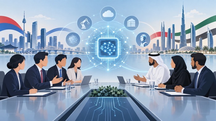 [코리안투데이] Second Vice Minister Ryu Je-myung of the Ministry of Science and ICT meets with UAE Ambassador to Korea Jamal Abdulla Al Suwaidi © 장형임 기자