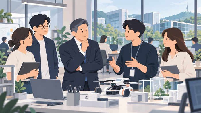 First Vice Minister Koo Hyuk-chae of Science and ICT Inspects Youth Startup Scene at Seoul Hongneung Innopolis