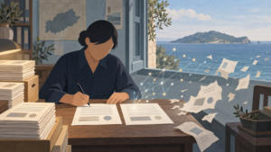 [섬에서 온 인공지능] 제1권 · 제15장 · 손으로 옮겨 적던 공문 한 장이 남긴 것과 남기지 못한 것