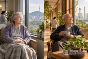 [실버 브릿지] 제5권 · 제17장 · 같은 바이러스, 다른 5년: 창문 앞 노인과 복도의 노인