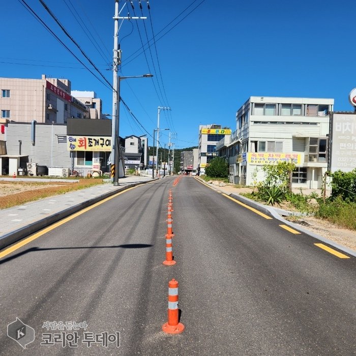 [The Korean Today] Đường ven biển bãi tắm Wangsan sau khi thông xe © Phóng viên Kim Mi-hee