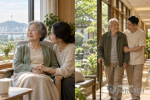 [银色桥梁] 第5卷 · 第17章 · 我把两张照片并排放在桌上：疫情五年里，首尔的疗养医院与上海的养老中心