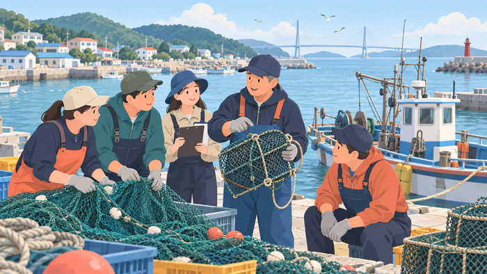 [코리안투데이] Hands-on fishing field practice at the Incheon Return-to-Fishing School © 장형임 기자
