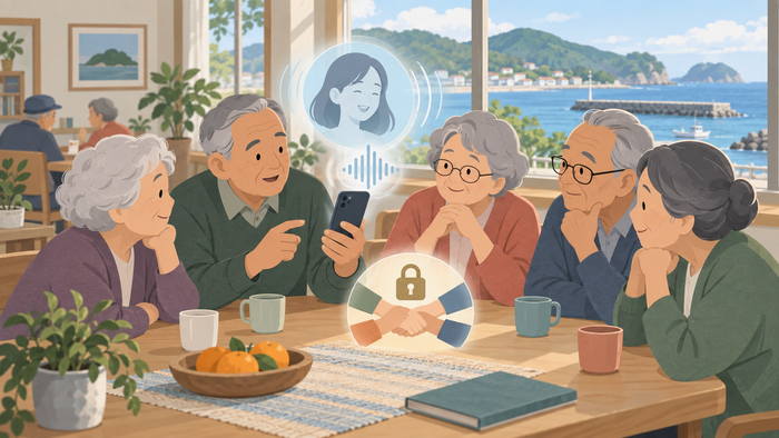 [섬에서 온 인공지능] 제2권 · 제10장 · 딸의 목소리도 흉내 내는 시대, 섬 경로당에서 가족 암호를 정하던 오후