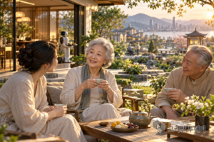 [실버 브릿지] 제5권 · 제27장 · 2050년 아침, 78세 할머니의 곁에는 누가 있을까요