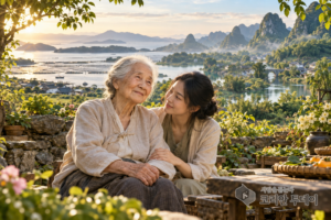 [银色桥梁] 第5卷 · 第19章 · 我在高兴与巴马遇见的百岁老人：六千公里外，同一张饭桌的早晨