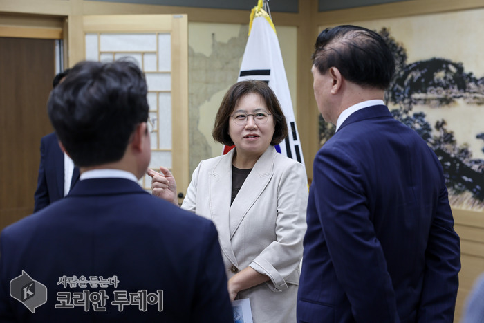 [The Korean Today] 大韓航空MROクラスター投資・入居協約式の会場 © キム・ミヒ記者
