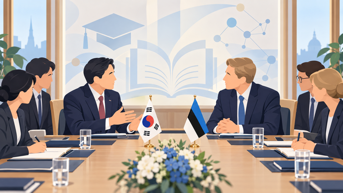科技信息通信部第一次官具赫采会见爱沙尼亚教育研究部部长
