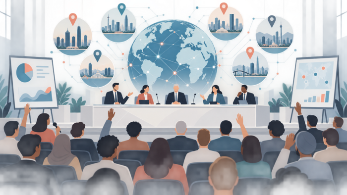 [코리안투데이] '全球AI枢纽'选址听证会海报 © 장형임 기자