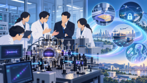 La technologie quantique, du laboratoire au marché… le vice-ministre Koo Hyeok-chae inspecte un ordinateur quantique de conception coréenne