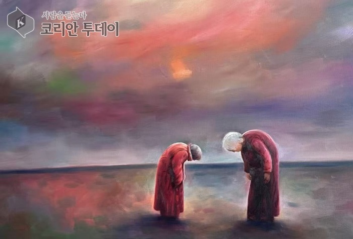 [코리안투데이] 两位母亲的相互致意与环绕玫瑰的蝴蝶——诉说彼此体谅的心意与生命的力量 ©김현수 기자