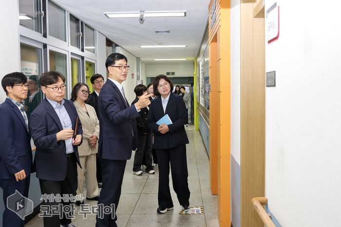 [코리안투데이] 인천과학고 학교 현장 순회 간담회 © 김미희 기자