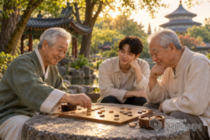[银色桥梁] 第5卷 · 第25章 · 两个公园里的两盘象棋：写完96期银色桥梁后，我才看清中韩老年生活的样子
