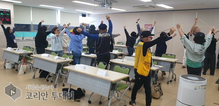[코리안투데이] 고혈압·당뇨 예방교실 참여 주민들 © 김미희 기자