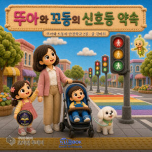 깜빡이는 초록불 앞에서 멈추는 법, 뚜아와 꼬동의 신호등 약속