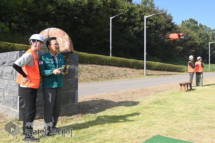 [The Korean Today] 延寿区のドローン行政 © キム・ミヒ記者