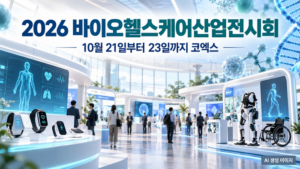 2026 바이오헬스케어산업전시회, 10월 21일부터 23일까지 코엑스 개최 일정 안내