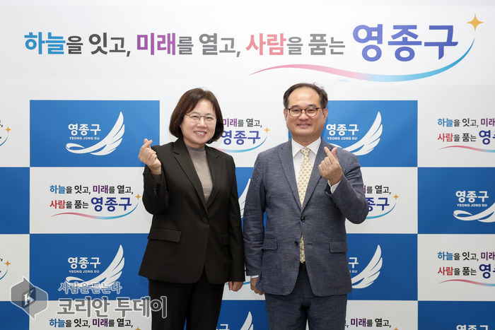 손화정 영종구청장, 김종철 인천경제청장과 간담회…”핵심 현안 해결에 함께 힘 모아야”