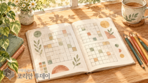 하루 10분, 낱말퍼즐 앞에 나란히 앉는 시간